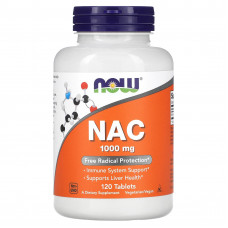 NOW Foods, NAC, 1000 мг, 120 таблеток
