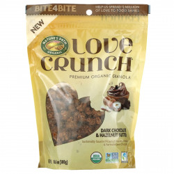 Nature's Path, Love Crunch, органическая гранола премиального качества, темный шоколад и масло из фундука, 300 г (10,6 унции)
