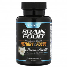 Snap Supplements, Brain Food, экстракт бакопы, 60 капсул