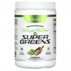 Snap Supplements, Коллагеновые пептиды и зелень, 321,6 г (11,34 унции)