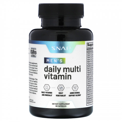 Snap Supplements, Мультивитамины для мужчин, 60 капсул