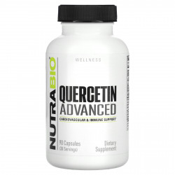 NutraBio, Wellness, улучшенный кверцетин, 90 капсул