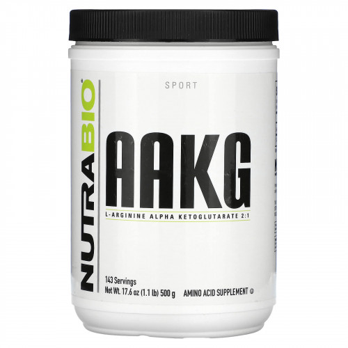 NutraBio, AAKG`` 500 г (1,1 фунта)