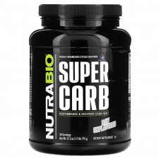 NutraBio, Super Carb, сырые без добавок, 775 г (1,7 фунта)