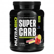 NutraBio, Super Carb, малиновый лимонад, 834 г (1,8 фунта)