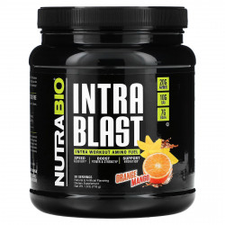 NutraBio, Intra Blast, заряд аминокислот во время тренировки, со вкусом апельсина и манго, 718 г (1,6 фунта)