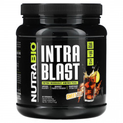 NutraBio, Intra Blast, топливо для приема во время тренировки, сладкий чай, 715 г (1,6 фунта)