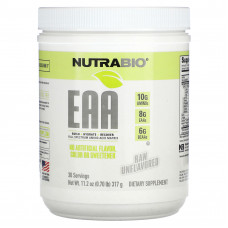 NutraBio, EAA, необработанные без добавок, 317 г (0,70 фунта)