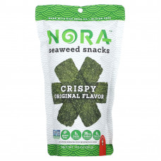 Nora Snacks, Снеки из морских водорослей, оригинальный хрустящий, 32 г (1,13 унции)