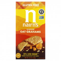 Nairn's Inc, Oat Grahams, без глютена, стебель имбиря, 160 г (5,64 унции)