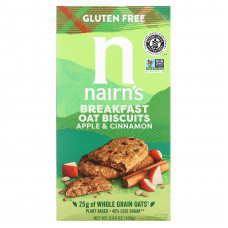 Nairn's Inc, Овсяное печенье для завтрака, с яблоком и корицей, 160 г (5,64 унции)