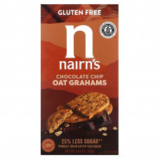 Nairn's Inc, Oat Grahams, Без глютена, шоколадная стружка, 5,64 унции (160 г)