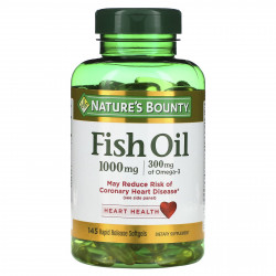 Nature's Bounty, рыбий жир, 1000 мг, 145 мягких таблеток быстрого высвобождения