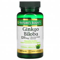 Nature's Bounty, Гинкго билоба, 120 мг, 100 капсул