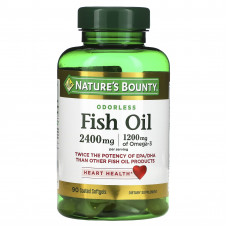 Nature's Bounty, Рыбий жир, 1,200 мг, 90 мягких таблеток с покрытием