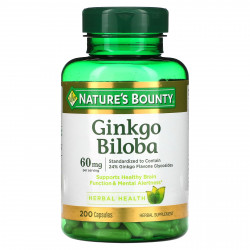 Nature's Bounty, гинкго билоба, 30 мг, 200 капсул