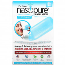 Nasopure, система для промывания носа, набор с системой, 1 шт.
