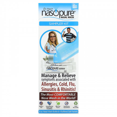 Nasopure, Dr. Hana's Nasal Wash, набор пробников, 6 предметов