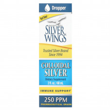Natural Path Silver Wings, Коллоидное серебро, 250 частей на миллион, 2 жидких унции (60 мл)