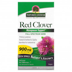 Nature's Answer, красный клевер, 450 мг, 90 вегетарианских капсул