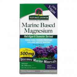 Nature's Answer, магний из морского источника, 250 мг, 90 вегетарианских капсул