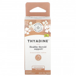 Natural Balance, Thyadine, поддержка здоровья щитовидной железы, без добавок, 150 мкг, 15 мл (0,5 жидк. Унции)