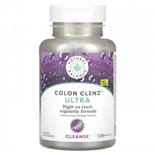 Natural Balance, Colon Clenz Ultra, очищающая травяная смесь, 120 растительных капсул