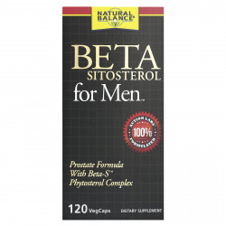 Natural Balance, бета-ситостерол, для мужчин, 120 растительных капсул
