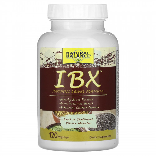 Natural Balance, IBX, успокаивающее средство для кишечника, 120 растительных капсул