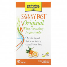 Natural Balance, Skinny Fast, оригинальный вкус, 90 растительных капсул