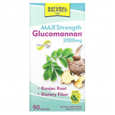 Natural Balance, Glucomannan, глюкоманнан максимальной силы действия, 666 мг, 90 капсул