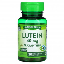 Nature's Truth, Лютеин, зеаксантин, 40 мг, 30 капсул с быстрым высвобождением
