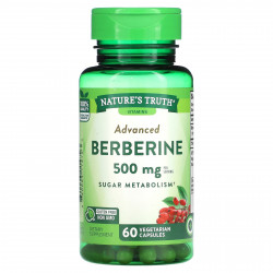 Nature's Truth, Улучшенный берберин, 250 мг, 60 вегетарианских капсул