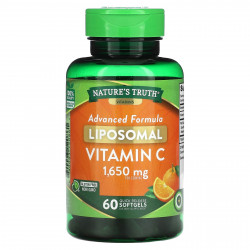 Nature's Truth, Липосомальный витамин C, улучшенная формула, 1650 мг, 60 капсул быстрого высвобождения