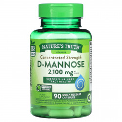 Nature's Truth, Concentrated Strength, D-манноза, 700 мг, 90 капсул с быстрым высвобождением