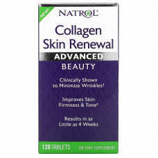Natrol, Коллаген для восстановления кожи, 120 таблеток
