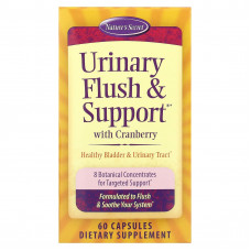 Nature's Secret, Urinary Flush & Support, мочегонное средство с клюквой, 60 капсул