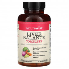 NatureWise, Liver Balance Complete, 60 вегетарианских капсул