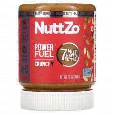 Nuttzo, Paleo Power Fuel, хрустящее масло из 7 орехов и семян, 340 г (12 унций)