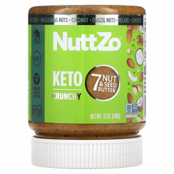 Nuttzo, кетомасло, 7 орехов и семян, хрустящее, 340 г (12 унций)