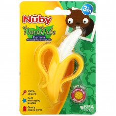 Nuby, Nananubs Banana Massaging Toothbrush, 3+M, 1 Brush