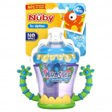 Nuby, iMonster Grip N 'Sip Cup, от 4 месяцев, 210 мл (7 унций)