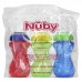 Nuby, Clik-it FlexStraw Cup, для детей от 12 месяцев, для мальчиков, 3 шт. В упаковке, 300 мл (10 унций)