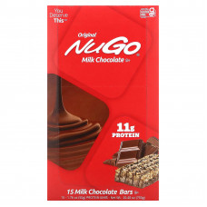 NuGo Nutrition, Original Bar, молочный шоколад, 15 батончиков, 50 г (1,76 унции)