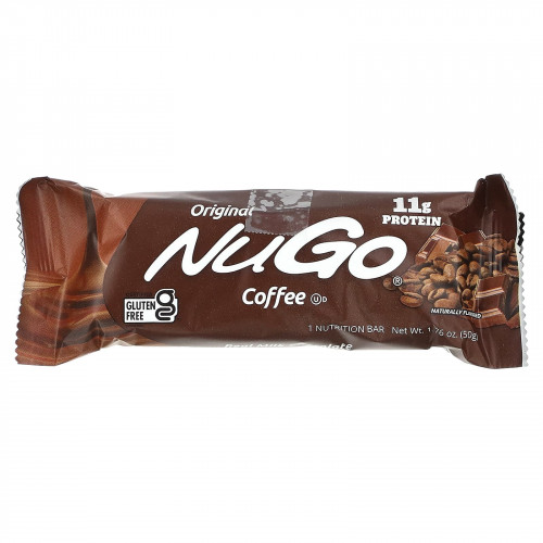 NuGo Nutrition, Кофейный батончик, 15 батончиков по 50 г (1,76 унции)