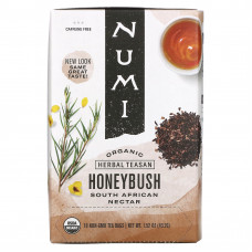 Numi Tea, Organic Herbal Teasan, Honeybush, без кофеина, 18 чайных пакетиков, 43,2 г (1,52 унции)