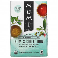 Numi Tea, Органический чаи, чаи и травяные сборы, коллекция Numi, 16 чайных пакетиков без ГМО, 1,26 унц. (34,7 г)