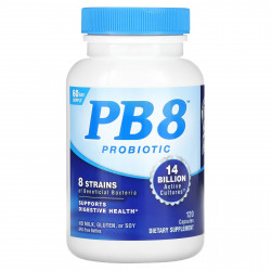 Nutrition Now, PB 8, пробиотик, 7 млрд активных культур, 120 капсул