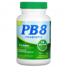 Nutrition Now, PB 8, пробиотик, 120 вегетарианских капсул