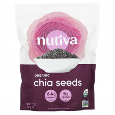 Nutiva, органические семена чиа, 340 г (12 унций)